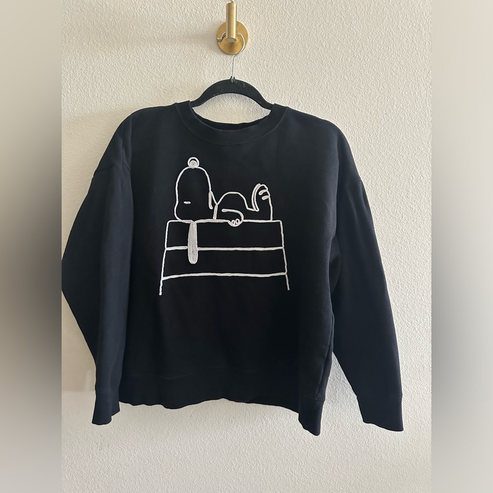 Zara Peanuts Collection pullover crewneck sweater large